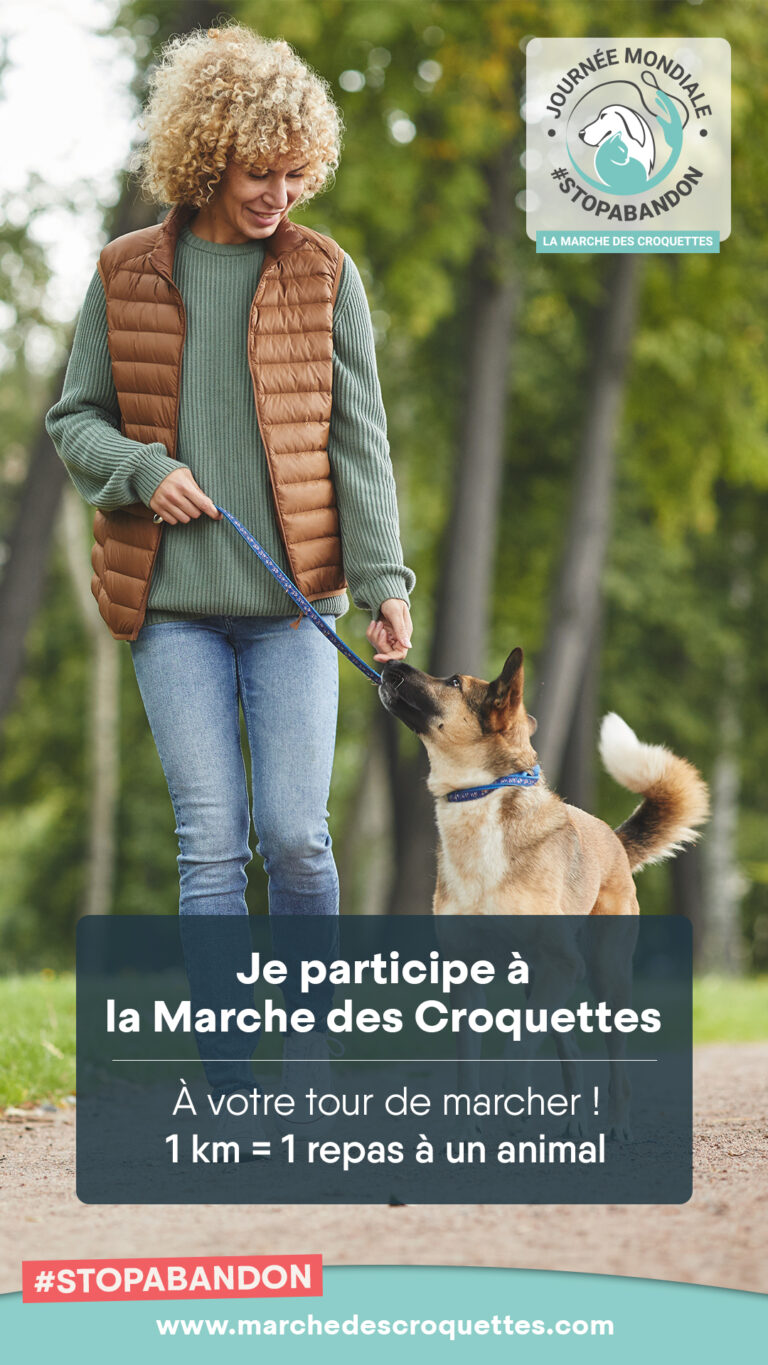 Marche des croquettes association les chiens de justice